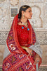 Fabulous White & Red Soft Cotton Silk Patola Saree