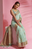Sea Green Soft Modal Cotton With Dual Shade Weaving Saree