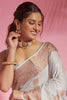 Light Grey Soft Modal Cotton With Dual Shade Weaving Saree