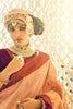 Cream & Purple Soft Silk Saree With Zari Weaving Work