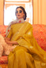 Yellow Tissue Silk Zari woven Saree With Blouse