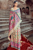 Cream Pashmina With Minakari Weaving Saree