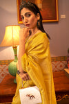 Sun Yellow Golden Zari Shine Soft Kanjivaram Silk Wedding Saree