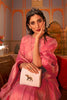 Watermelon Pink Golden Zari Shine Soft Kanjivaram Silk Wedding Saree