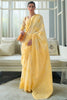 Pastel Yellow Lucknowi chickankari Saree
