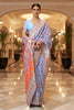 Sky Blue Kashmiri Modal Handloom Weaving Saree