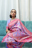Lavender Kashmiri Modal Handloom Weaving Saree