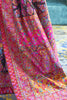 Crow Black Kashmiri Modal Handloom Weaving Saree