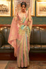 Light Pink Organza Silk Sequence Saree with Designer Blouse