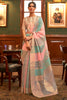 Light Gray Organza Silk Sequence Saree with Designer Blouse