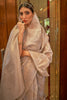 Mushroom Gray Modal Sequins Weaving Added Silk Saree
