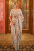 Mushroom Gray Modal Sequins Weaving Added Silk Saree