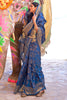 Lapis Blue Soft Silk Saree In Handloom Weaving With Sequins