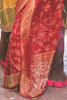 Maroon Soft Silk Saree In Handloom Weaving With Sequins