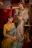 Cookie Dough Zari Base Handloom Weaving Saree