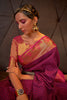 Dark Pink Soft Handloom Weaving Silk Saree
