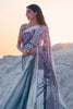 Multy Color Pure Sattin Crepe Saree And Digital print Blouse