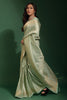 Pista Green Kanjivaram Saree With Weaving Work