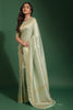 Pista Green Kanjivaram Saree With Weaving Work