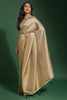Cream Kanjivaram Saree With Weaving Work