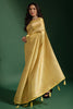 Yellow Kanjivaram Saree With Weaving Work