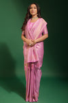 Pink Kanjivaram Saree With Weaving Work