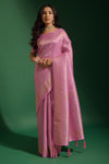 Pink Kanjivaram Saree With Weaving Work