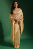 Dark Cream Kanjivaram Saree With Weaving Work