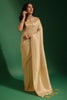 Dark Cream Kanjivaram Saree With Weaving Work