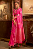 Pink Copper Zari Handloom Weaving Silk Saree