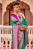 Green Banarasi Silk Saree With Zari Weaving Work