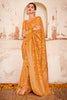Orange Soft Dola Silk Saree with blouse set
