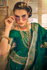 Green Soft Banarasi Style sarees