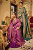 Magenta Color Soft Handloom Weaving Silk in Copper Zari