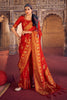 Red Soft Chiffon Silk Saree with blouse set