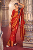 Red Soft Chiffon Silk Saree with blouse set