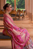 Pink Smoothy Printed Patola Silk with Designer Border