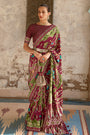 Brown Designer  Silk Designer Patola Saree