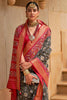 Black Pure Dola Silk Designer Patola Saree
