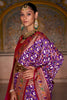 Royal Purple And Wine Patola Saree
