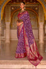 Royal Purple And Wine Patola Saree
