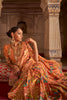 Orange  Soft Cotton Silk Patola Saree