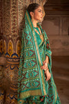 Green Soft Cotton Silk Patola Saree