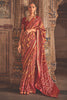 Maroon  Soft Cotton Silk Patola Saree