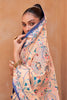 Cream Pure Tissue silk with Beautiful Designer blouse & Patola Print
