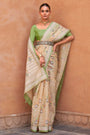 Light  Pure Tissue silk with Beautiful Designer blouse & Patola Print