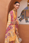 Orange  Pure Tissue silk with Beautiful Designer blouse & Patola Print