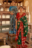 Dove Gray Pure Silk Designer Patola Saree