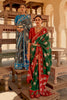 Dark Green Pure Silk Designer Patola Saree