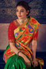Shamrock Green Woven Paithani Silk Saree With Designer Blouse